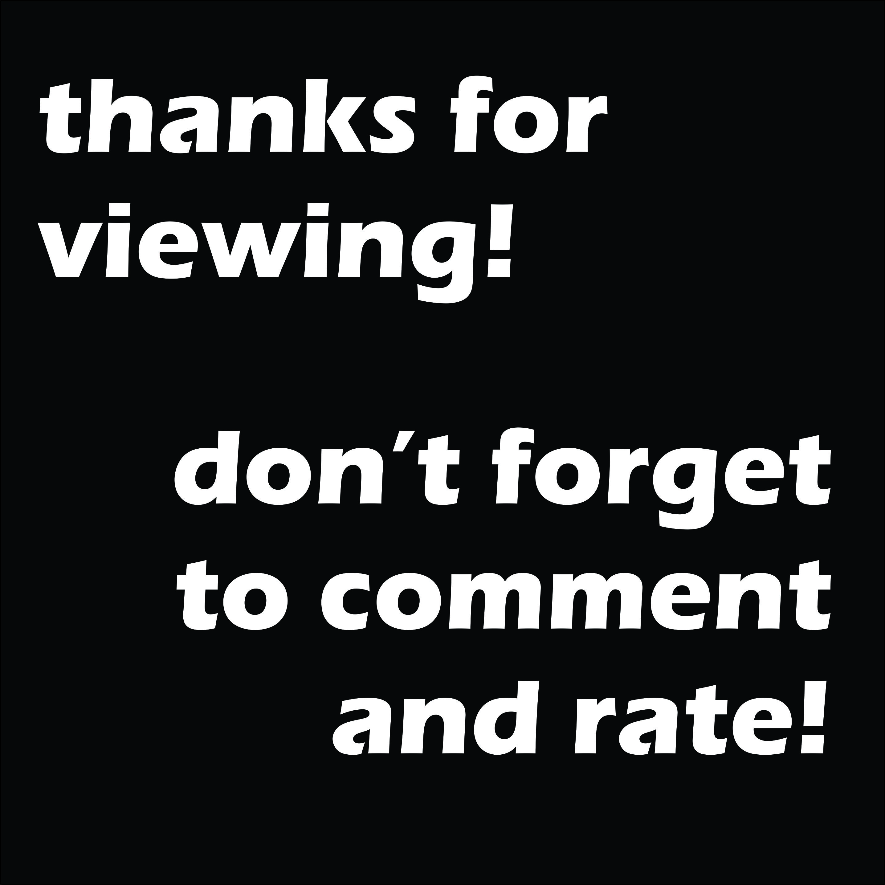 Comment, rate! Check out my blogs!