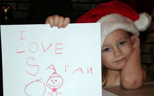 this kid loves santa...wait..what