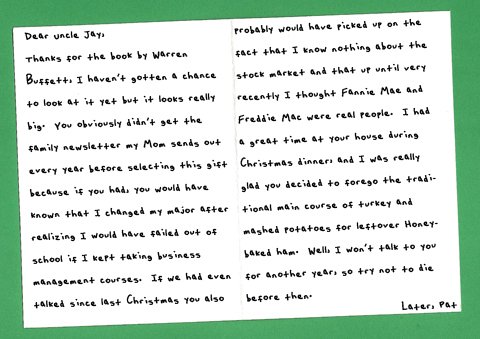 5 Honest Christmas Thank You Cards