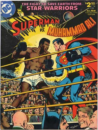 Jimmy Carter on the cover of 'Superman vs. Muhammad Ali' (lower right corner)