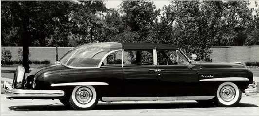 1950 Lincoln with first bubble top - Eisenhower's idea 