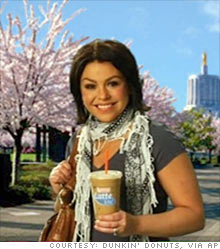 This add was pulled from Dunkin Donuts because people thought she was promoting terrorist activity