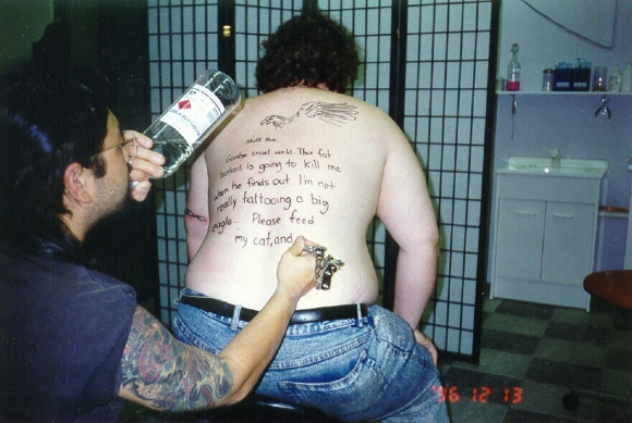 Why you shouldn't give alcohol to a depressed tattoo artist