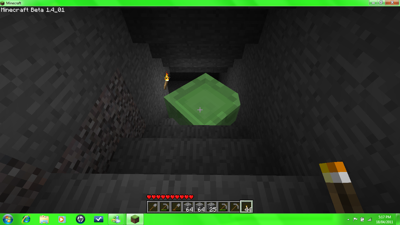 green block on minecraft