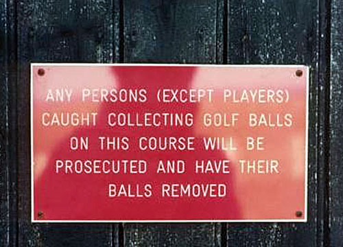 Golf is funny