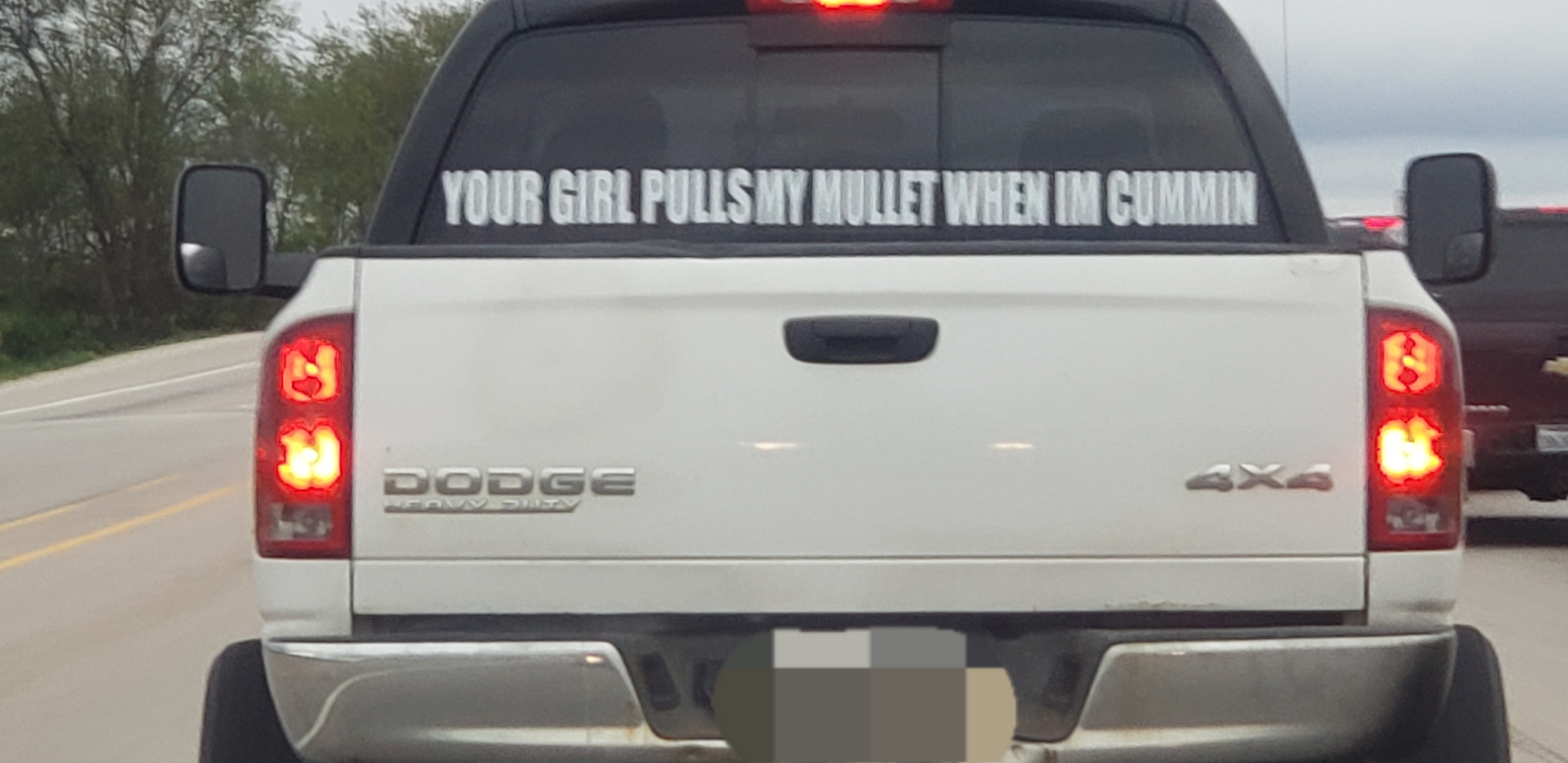 pickup truck - Your Girl Pulismy Mullet When Im Cummin Dodge