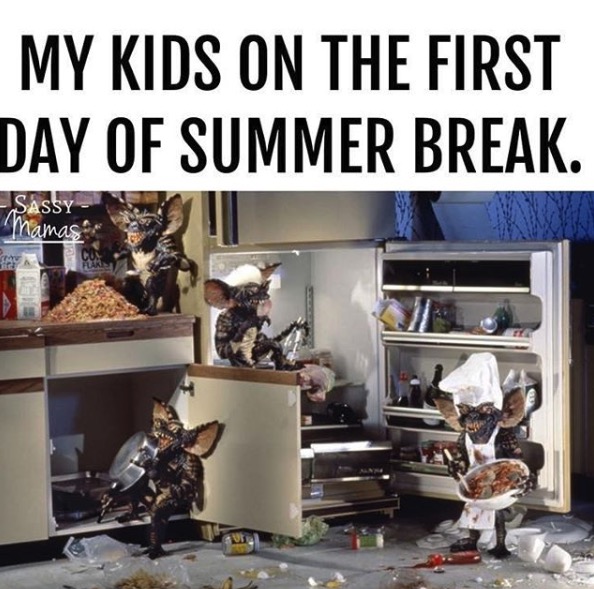 gremlins kitchen meme - My Kids On The First Day Of Summer Break. Sass namas