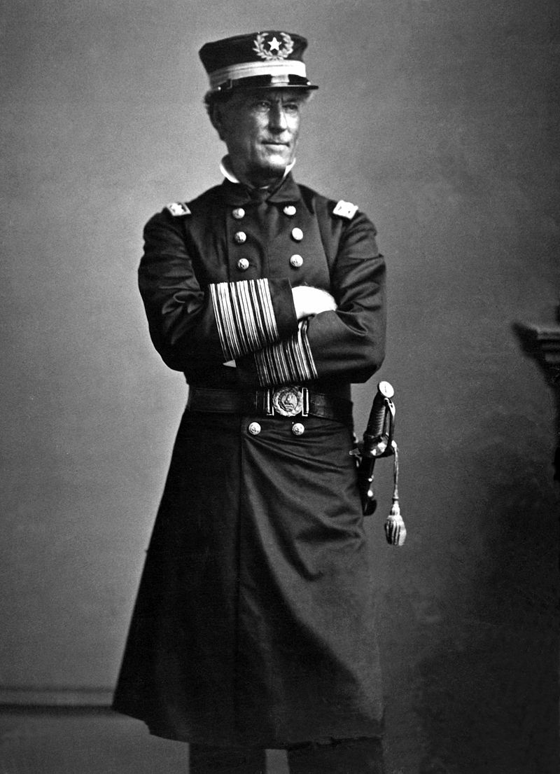 Admiral David Farragut, a Union leader who stayed loyal, like 40% of the Virginian officer corps did during the Civil War.  His command of 'Damn the torpedoes, full speed ahead' won everlasting renown at the battle of Mobile Bay. His capture of New Orleans in the early days of the war was pivotal to the Anaconda plan and helped strangle Confederate resources. He remained on active duty until his death at age 70.