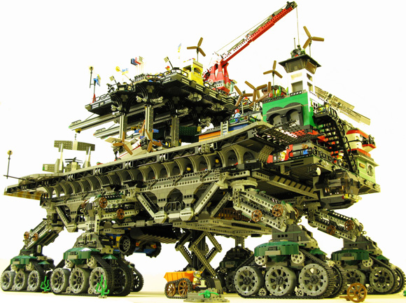 Lego Crawler Town by Dave DeGobbi