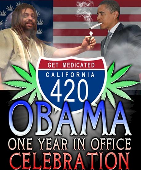 The ganja gala is set to go down next month in L.A. -- and according to the ad, marijuana patients are going to "celebrate Obama ending DEA raids" on weed stores.

A rep for the White House said there's a longstanding policy "disapproving of the use of the President's name and likeness for commercial purposes" -- but the rep wouldn't say if the P