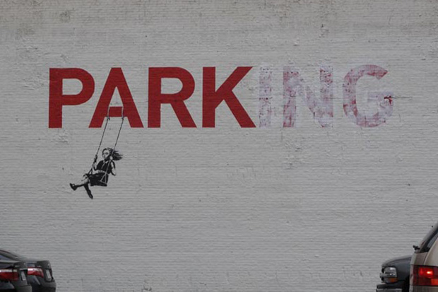  Banksy in Los Angeles Parking

