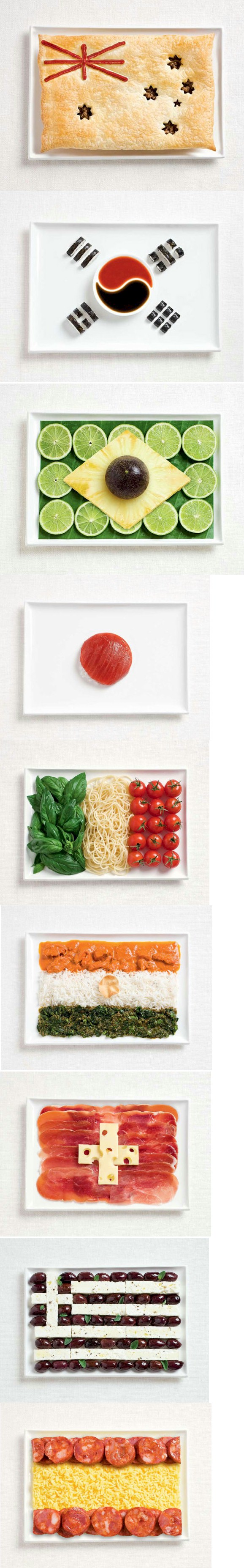 These 'food flags' was created to promote for the Sydney International Food Festival.