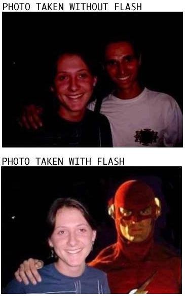 A flash makes a big difference