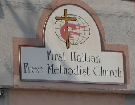 Is it a Haitian-free church or do I get a Haitian for free if I attend church?