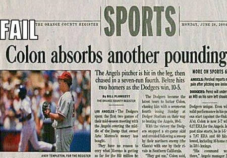 bartolo colon headline - Fail Sports Colon absorbs another pounding The Angels pitcher is hit in the leg, then More On Sports chased in a sevenrun fourth. Beltre hits All Perdid reports thu homers as the Dodgers win 10.5 melhor Doders Perkunde By Hll Flam