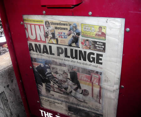 funny rude newspaper headlines - Showdown in Motown Gouno Anal Plunge les from water after feep skills off road Imo The