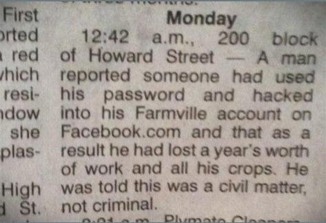Wow, people are getting a little too crazy over Farmville.