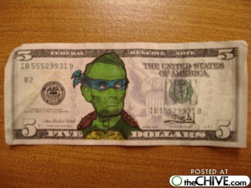how did he get on the 5 dollar bill?