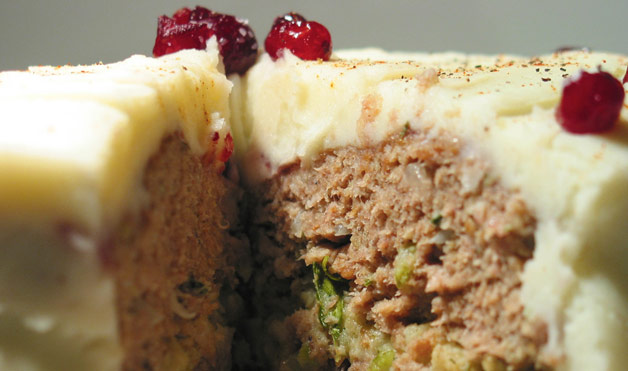 Thanksgiving Turkey Meat Layer Cake