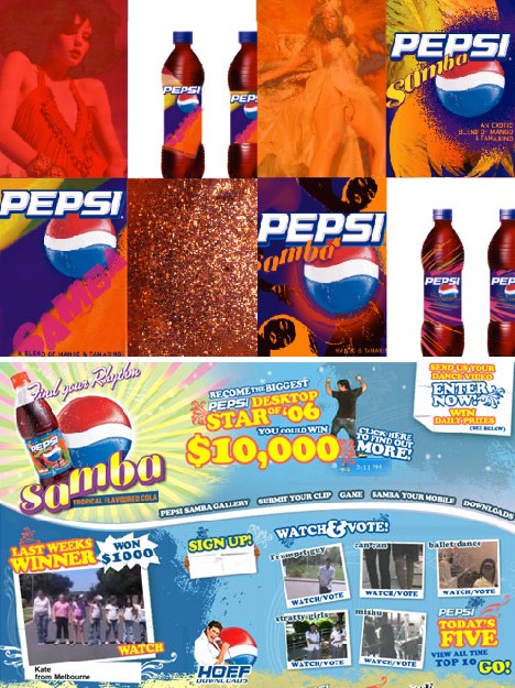 Pepsi Samba, Australia, Spain