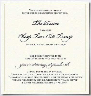 7 Weirdest Wedding Invitations