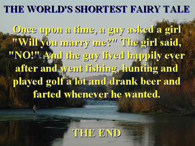 worlds shortest fairy tale. 