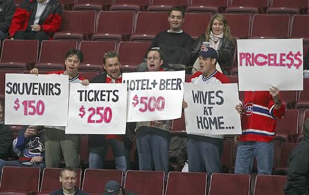 Let's just hope their wives don't like to watch hockey on TV. 