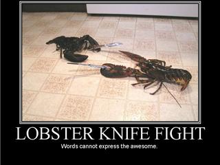 Lobster Knife fighting