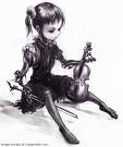 i play the violin ,and im goth, how cool