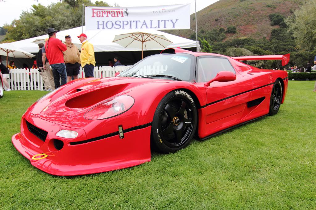 The Ferrari F50 GT1.  Another commonly seen vehicle but only 3 of the GT1 were made.
