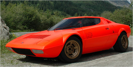 Lancia Stratos HF1.  Around 492 were built.