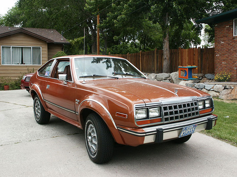 This hideous thing is the AMC Eagle.  Although nothing about it's looks could ever be salvaged, it was the only 4 wheel drive passenger car ever produced in America. And not All Wheel Drive dummies, I can see the comments now.