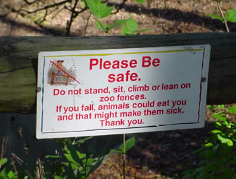 Unusual Zoo Signs