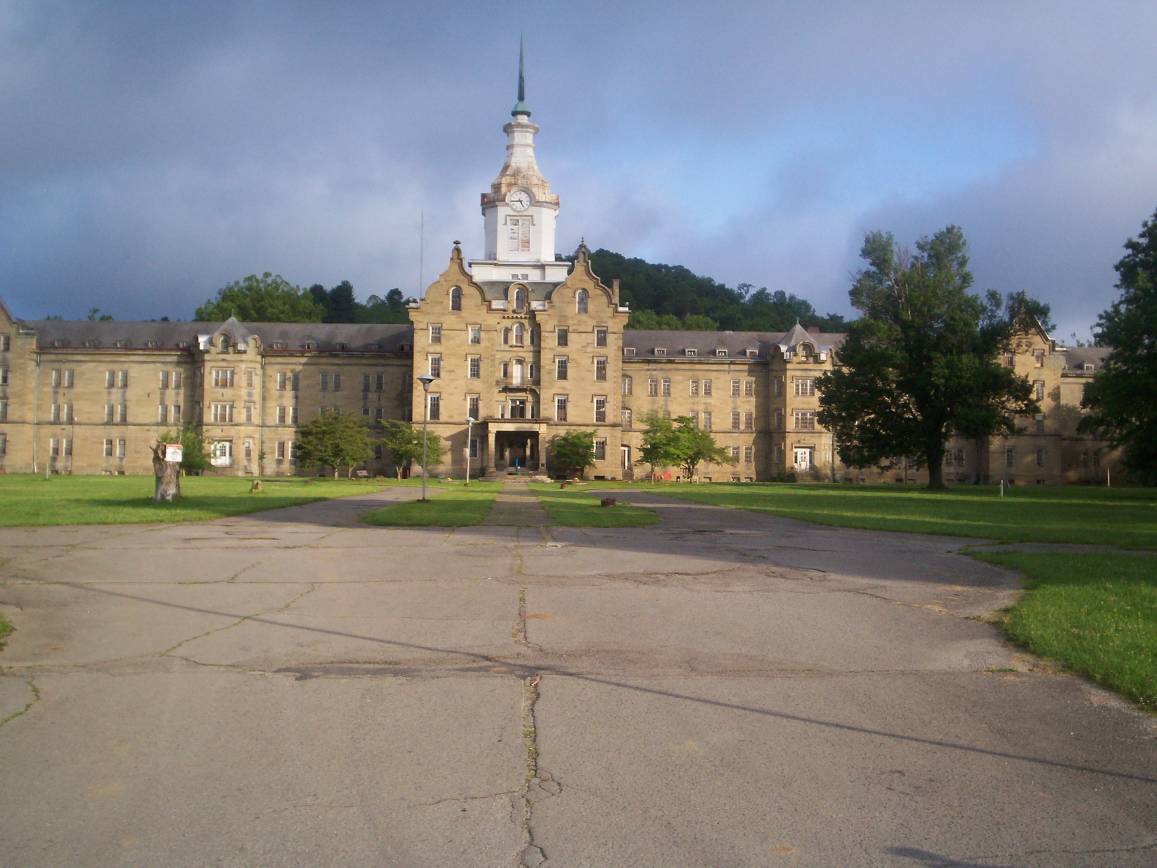 This is a pic I took of the former Weston State Hospital a few days ago.  The place was closed in 1995 I think.