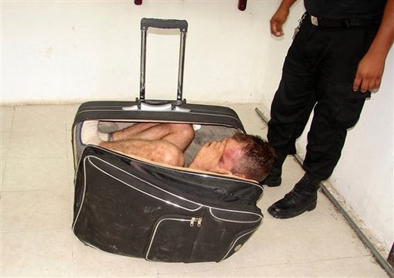 His wife tried to smuggle him out in a suitcase after a conjugal visit.  Didn't work.
