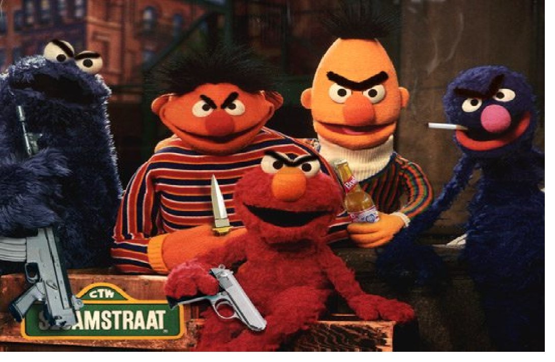 This is Sesame Street's violent side!!!!
