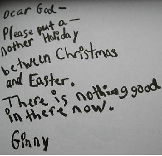 Kids letters to God.