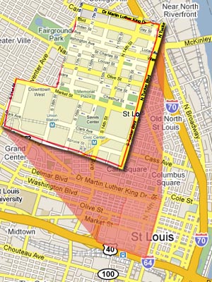 14. St. Louis, Mo. Neighborhood: 14th St./Dr. Martin Luther King Dr. Found Within ZIP Code(s): 63103, 63101 Predicted Annual Violent Crimes: 262 Violent Crime Rate (per 1,000): 123.29 My Chances of Becoming a Victim Here (in one year): 1 in 8