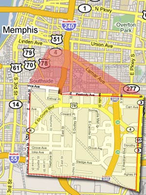 11. Memphis, Tenn. Neighborhood: Bellevue Blvd./Lamar Ave. Found Within ZIP Code(s): 38104, 38126 Predicted Annual Violent Crimes: 242 Violent Crime Rate (per 1,000): 132.02 My Chances of Becoming a Victim Here (in one year): 1 in 8