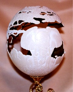 Hand Carved Eggs