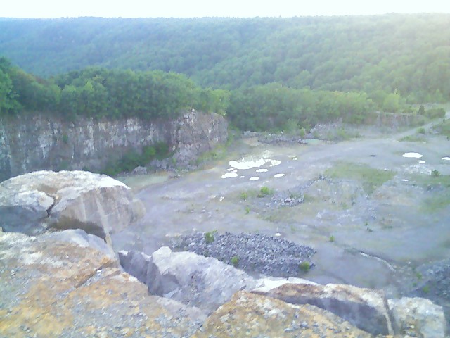 Just a random picture i took from  the top of a big rock quarry around Crossville,Tn