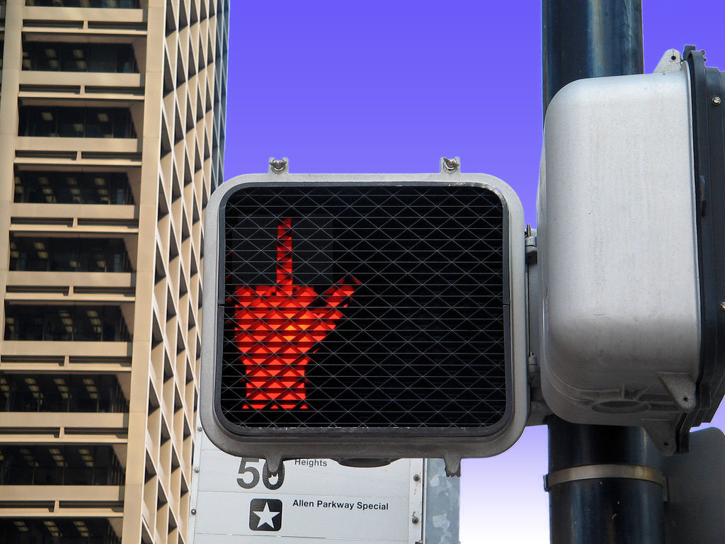 Even traffic lights hate you.
