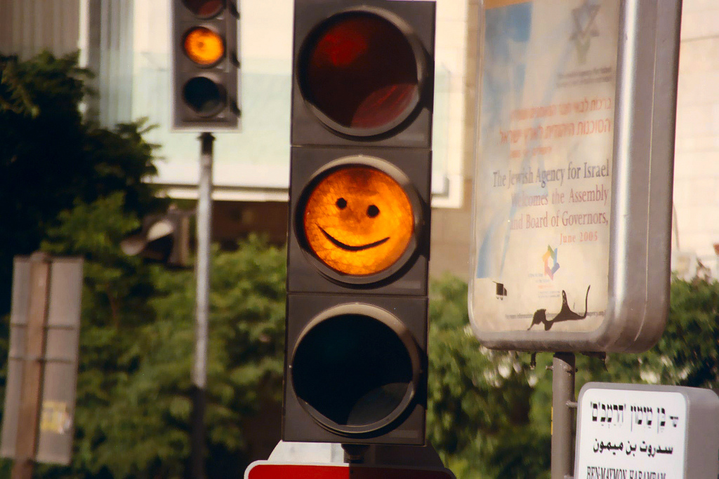 Funny altered traffic signals.