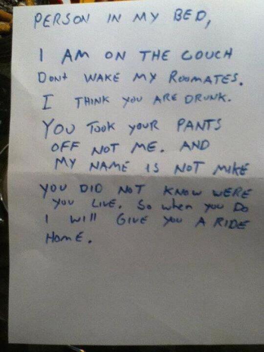 A letter I would not want to wake up to...