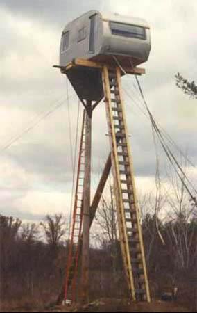 You know if your a redneck if you have this for a treehouse