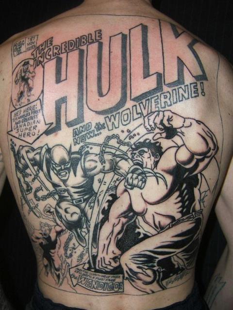Comic Book Tattoos