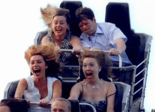Funny Roller Coaster Faces