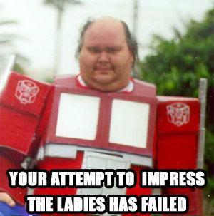 Fat Guy Fails trying to be Optimus Prime