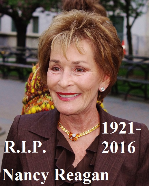 Nancy Reagan, wife of President Ronald Reagan died today, she was 94. As first lady she campaigned to keep kids off drugs with the slogan Just Say No