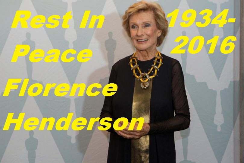 Actress Florence Henderson who played mom Carol Brady on 70's sitcom The Brady Bunch has passed away at the age of 82